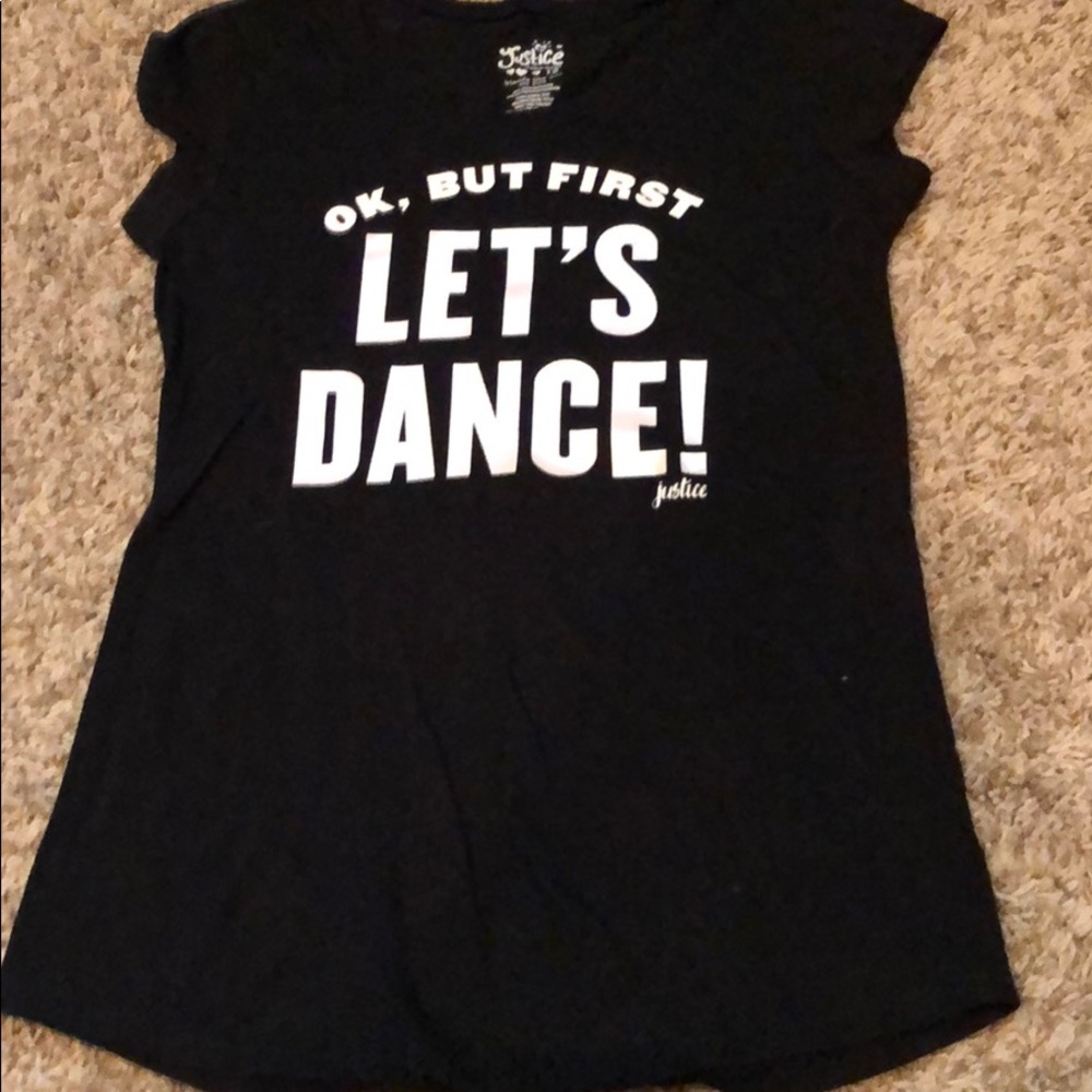 🌸🌸🌸4/$30 justice let’s dance tee